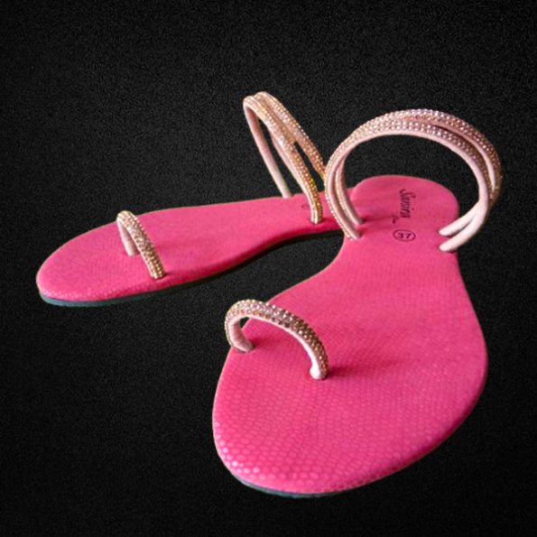 Women's Pink Open-Toe Sandals - Sri Lanka