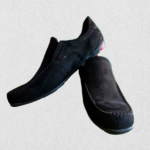 Men's Black Suede Slip-On Loafers - Thilaka Trade