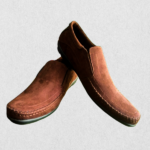 Men's Dark Brown Suede Slip-On Loafers