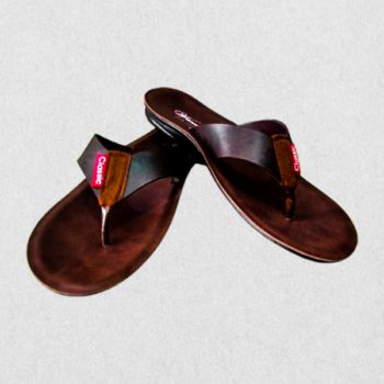 Men's Dark Brown Double-Strap Sandals