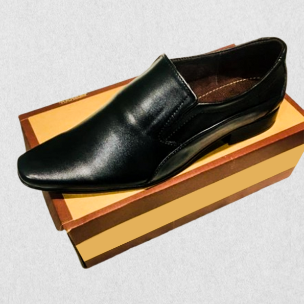 Leather Men's Formal School Shoes - Thilaka Trade